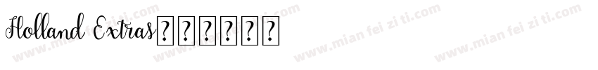 Holland Extras字体转换